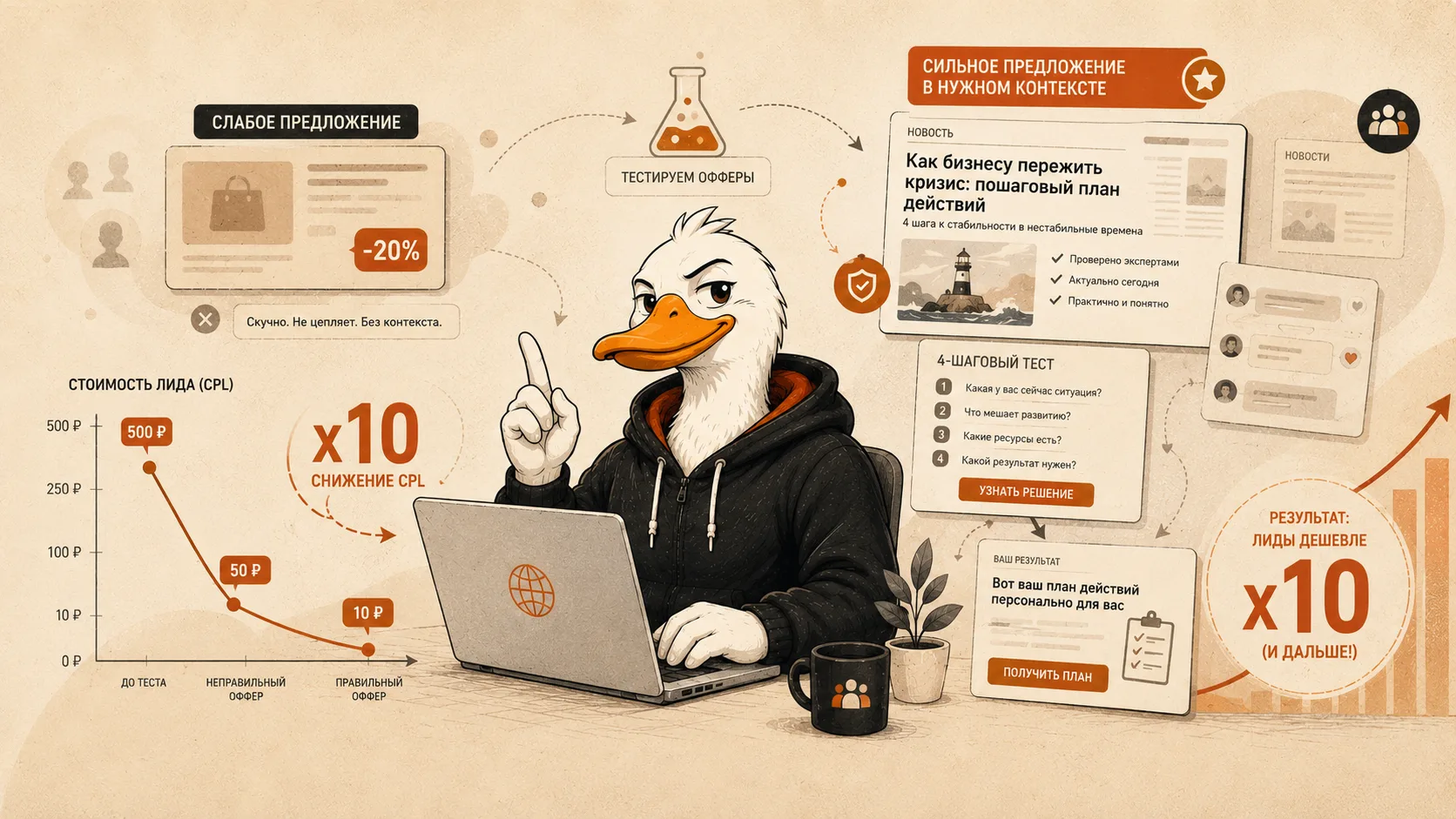 Как снизить стоимость лида в 10 раз (а может и в 50)